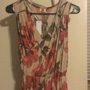 Mauve Floral Dress